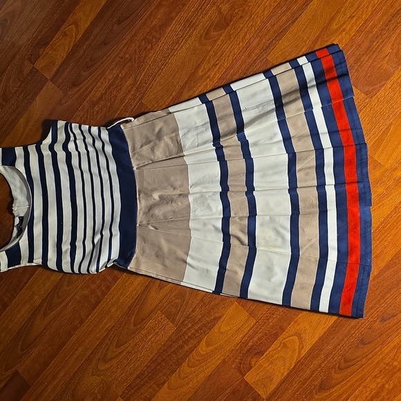 Rinascimento Dresses & Skirts - Rinascimento Navy and Red Striped Dress